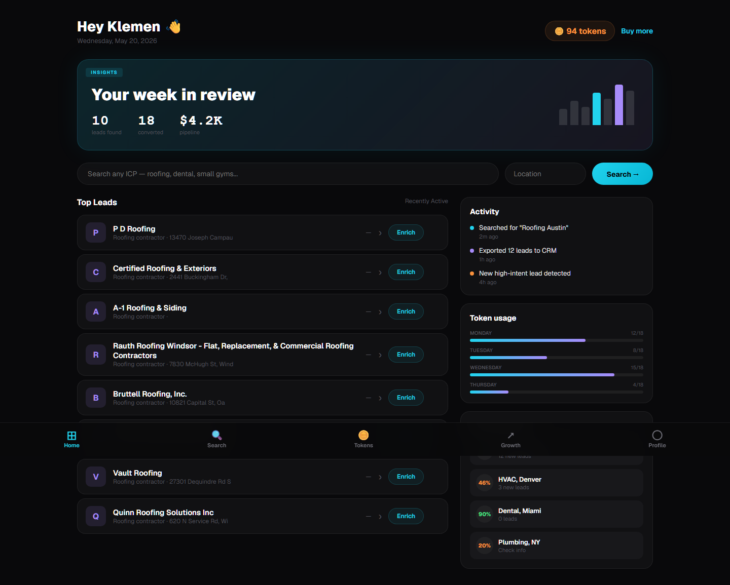Desktop Dashboard